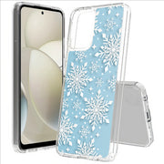 Snowflake Blue Print Slim Cover For Motorola Moto G (Power, Stylus, Play, 5G), Print in USA