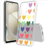 Colorful Hearts Print Slim Cover For Motorola Moto G (Power, Stylus, Play, 5G), Print in USA