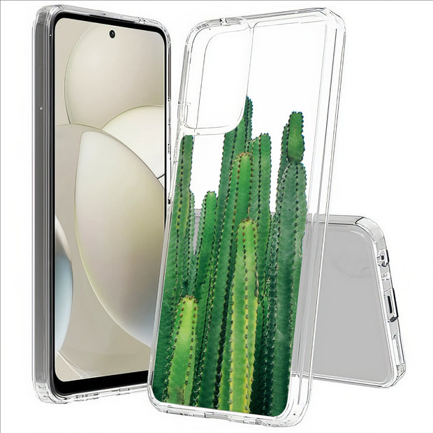 Cactus Bush Print Slim Cover For Motorola Moto G (Power, Stylus, Play, 5G), Print in USA