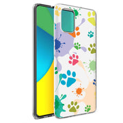 Paw Color  Print Slim Cover For Samsung Galaxy A (A42, A35, A25, A15, A11, A03S), Print in USA