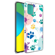 Paw Color 2 Print Slim Cover For Samsung Galaxy A (A42, A35, A25, A15, A11, A03S), Print in USA