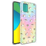 Rainbow Unicorn Print Slim Cover For Samsung Galaxy A (A42, A35, A25, A15, A11, A03S), Print in USA