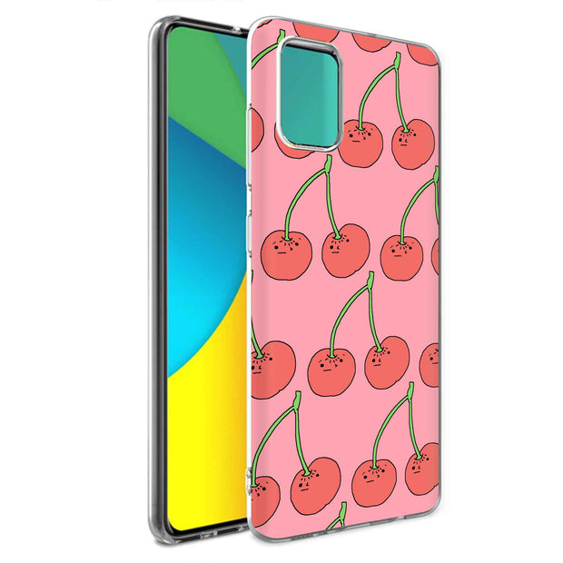 Cherry Print Slim Cover For Samsung Galaxy A (A42, A35, A25, A15, A11, A03S), Print in USA