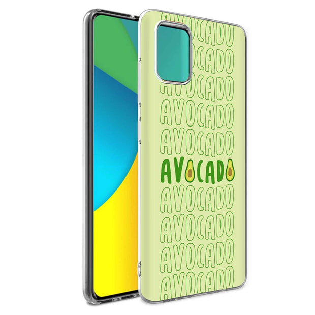 Avocado Text  Print Slim Cover For Samsung Galaxy A (A42, A35, A25, A15, A11, A03S), Print in USA