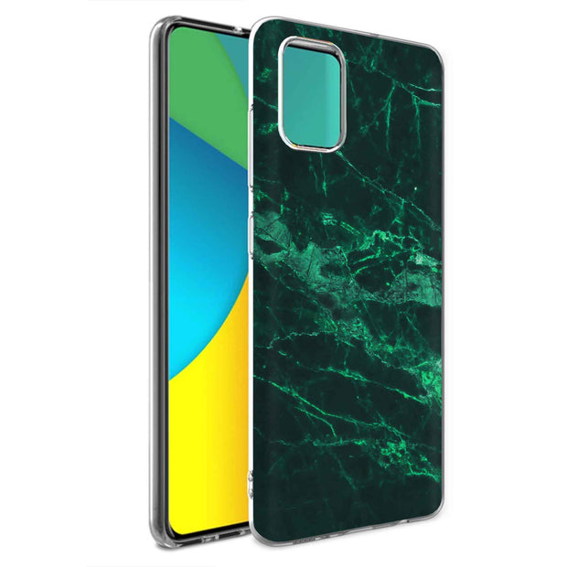 Green Marble Print Slim Cover For Samsung Galaxy A (A42, A35, A25, A15, A11, A03S), Print in USA