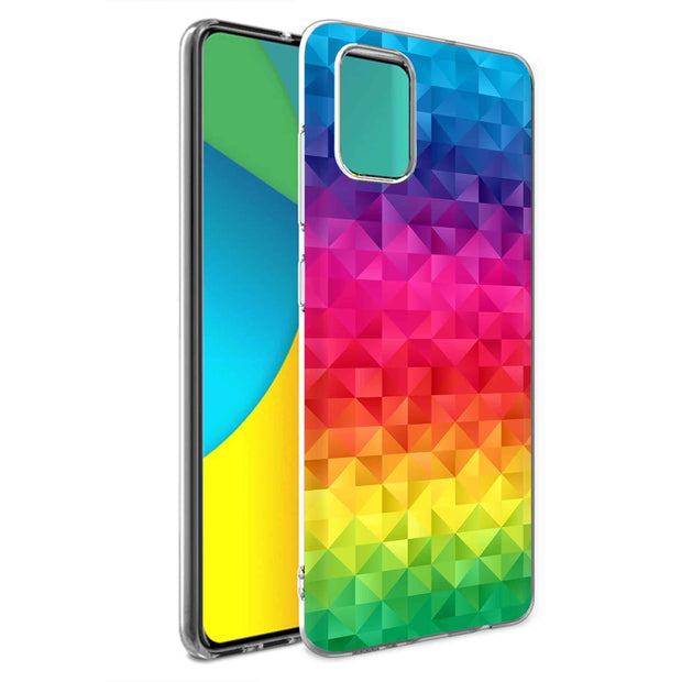 Rainbow Colors Print Slim Cover For Samsung Galaxy A (A42, A35, A25, A15, A11, A03S), Print in USA