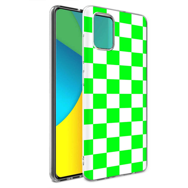 Bright Checker Print Slim Cover For Samsung Galaxy A (A42, A35, A25, A15, A11, A03S), Print in USA