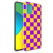 Yellow Checker Print Slim Cover For Samsung Galaxy A (A42, A35, A25, A15, A11, A03S), Print in USA