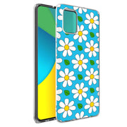 Daisy Pattern Print Slim Cover For Samsung Galaxy A (A42, A35, A25, A15, A11, A03S), Print in USA