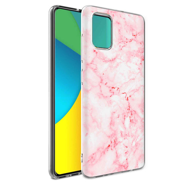 Glossy Marble Print Slim Cover For Samsung Galaxy A (A42, A35, A25, A15, A11, A03S), Print in USA