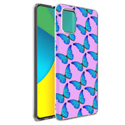 Blue Butterfly Print Slim Cover For Samsung Galaxy A (A42, A35, A25, A15, A11, A03S), Print in USA