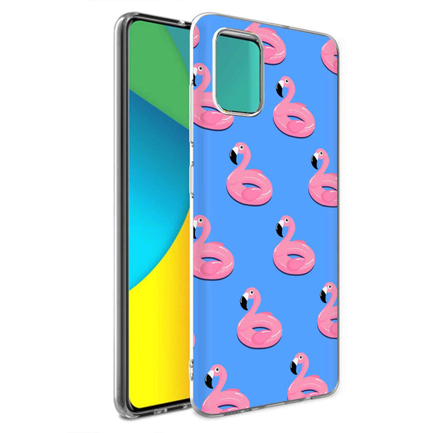 Cute Flamingo Print Slim Cover For Samsung Galaxy A (A42, A35, A25, A15, A11, A03S), Print in USA