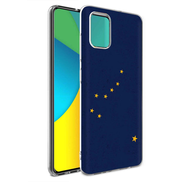 Alaska Flag Print Slim Cover For Samsung Galaxy A (A42, A35, A25, A15, A11, A03S), Print in USA