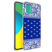 Paisley Blue Print Slim Cover For Samsung Galaxy A (A42, A35, A25, A15, A11, A03S), Print in USA