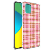 Plaid Grid Line Print Slim Cover For Samsung Galaxy A (A42, A35, A25, A15, A11, A03S), Print in USA