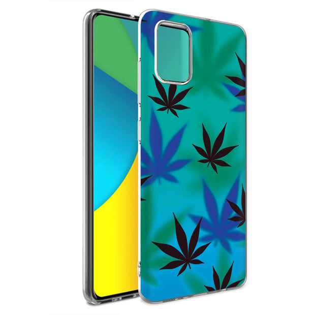 Marijuana Blue Print Slim Cover For Samsung Galaxy A (A42, A35, A25, A15, A11, A03S), Print in USA