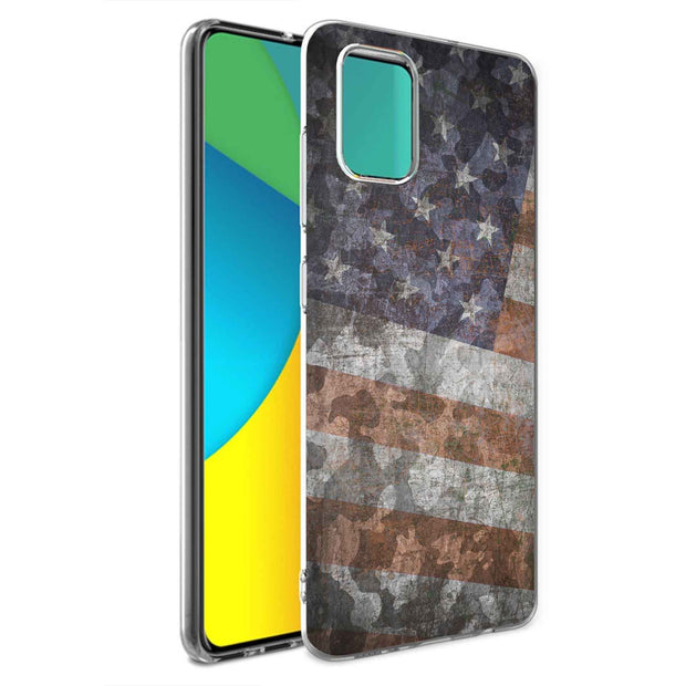 American Flag 2 Print Slim Cover For Samsung Galaxy A (A42, A35, A25, A15, A11, A03S), Print in USA