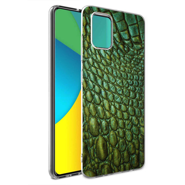 Satin Crocodile Print Slim Cover For Samsung Galaxy A (A42, A35, A25, A15, A11, A03S), Print in USA