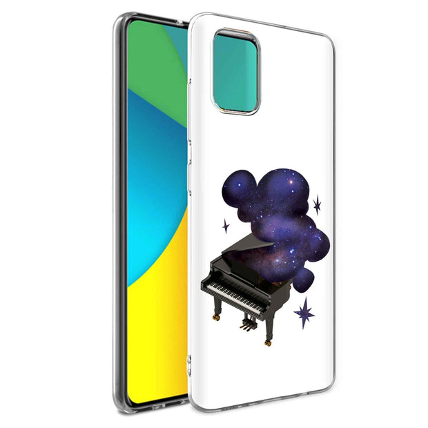 Space Piano Print Slim Cover For Samsung Galaxy A (A42, A35, A25, A15, A11, A03S), Print in USA