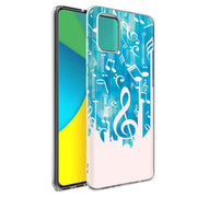 Music Note Print Slim Cover For Samsung Galaxy A (A42, A35, A25, A15, A11, A03S), Print in USA