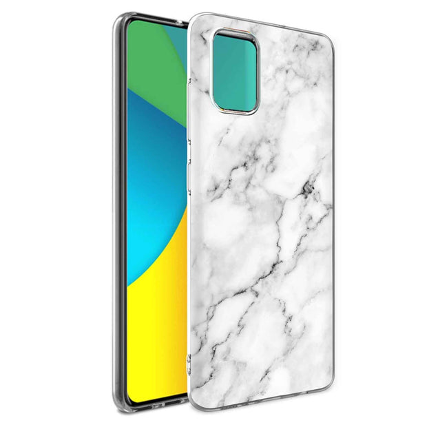 White Marble Print Slim Cover For Samsung Galaxy A (A42, A35, A25, A15, A11, A03S), Print in USA
