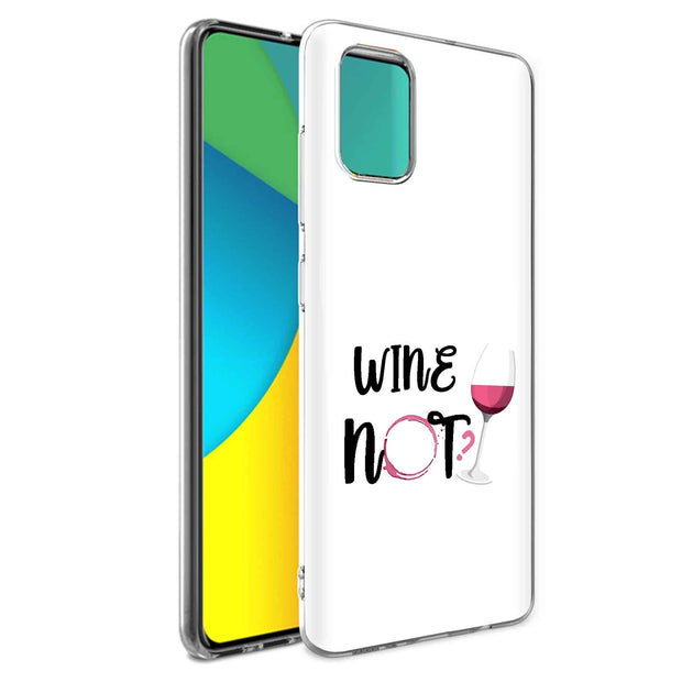 Wine Not Print Slim Cover For Samsung Galaxy A (A42, A35, A25, A15, A11, A03S), Print in USA