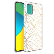 Golden Pattern Print Slim Cover For Samsung Galaxy A (A42, A35, A25, A15, A11, A03S), Print in USA