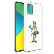Bleh Alien Wht Print Slim Cover For Samsung Galaxy A (A42, A35, A25, A15, A11, A03S), Print in USA