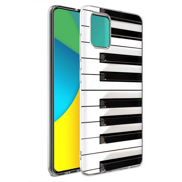 Piano Keys Print Slim Cover For Samsung Galaxy A (A42, A35, A25, A15, A11, A03S), Print in USA