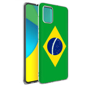 Flag Brazil Print Slim Cover For Samsung Galaxy A (A42, A35, A25, A15, A11, A03S), Print in USA