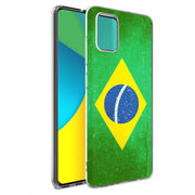 Old Flag Brazil Print Slim Cover For Samsung Galaxy A (A42, A35, A25, A15, A11, A03S), Print in USA