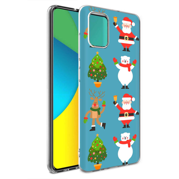 Cute Christmas Print Slim Cover For Samsung Galaxy A (A42, A35, A25, A15, A11, A03S), Print in USA