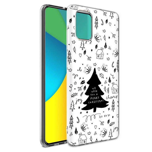 Wish You A Xmas Print Slim Cover For Samsung Galaxy A (A42, A35, A25, A15, A11, A03S), Print in USA