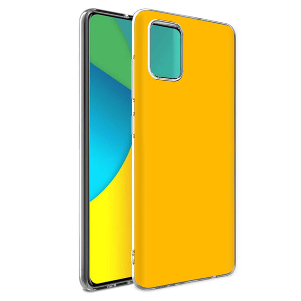 Yellow Orange Print Slim Cover For Samsung Galaxy A (A42, A35, A25, A15, A11, A03S), Print in USA