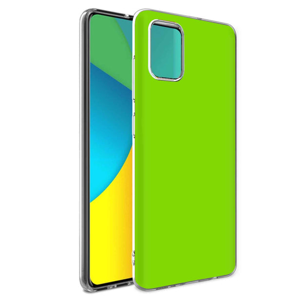 Yellow Green Print Slim Cover For Samsung Galaxy A (A42, A35, A25, A15, A11, A03S), Print in USA