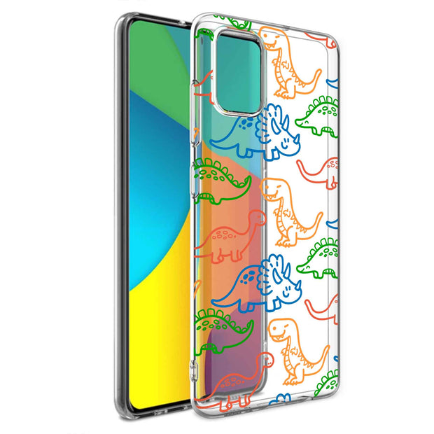 Dinosaur Cute 3 Print Slim Cover For Samsung Galaxy A (A42, A35, A25, A15, A11, A03S), Print in USA