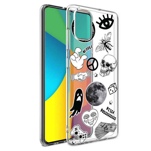 Ghost Collage Print Slim Cover For Samsung Galaxy A (A42, A35, A25, A15, A11, A03S), Print in USA