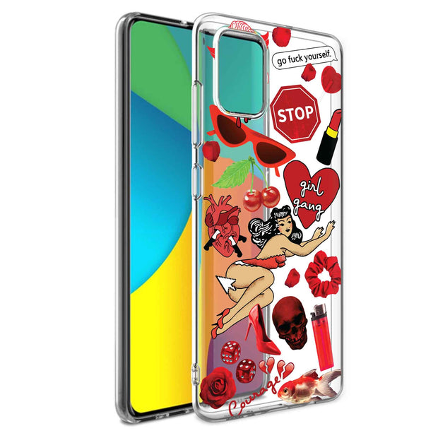 Fashion Collage Print Slim Cover For Samsung Galaxy A (A42, A35, A25, A15, A11, A03S), Print in USA