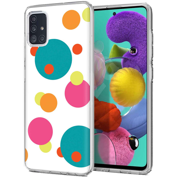 Polka Dot Print Slim Cover For Samsung Galaxy A (A42, A35, A25, A15, A11, A03S), Print in USA