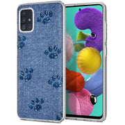 Paw Footprints Print Slim Cover For Samsung Galaxy A (A42, A35, A25, A15, A11, A03S), Print in USA