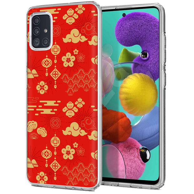 Lunar New Year Print Slim Cover For Samsung Galaxy A (A42, A35, A25, A15, A11, A03S), Print in USA