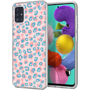 Pink Leopard Print Slim Cover For Samsung Galaxy A (A42, A35, A25, A15, A11, A03S), Print in USA