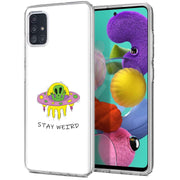 Alien Weird Print Slim Cover For Samsung Galaxy A (A42, A35, A25, A15, A11, A03S), Print in USA