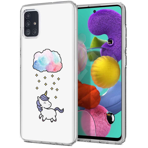 Unicorn Star Print Slim Cover For Samsung Galaxy A (A42, A35, A25, A15, A11, A03S), Print in USA