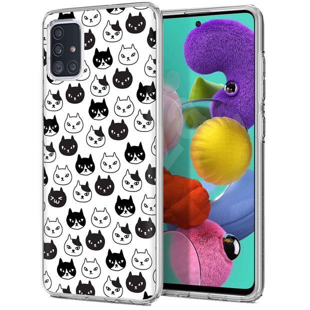 Cute Kitten Print Slim Cover For Samsung Galaxy A (A42, A35, A25, A15, A11, A03S), Print in USA