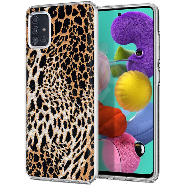 Leopard Pattern Print Slim Cover For Samsung Galaxy A (A42, A35, A25, A15, A11, A03S), Print in USA