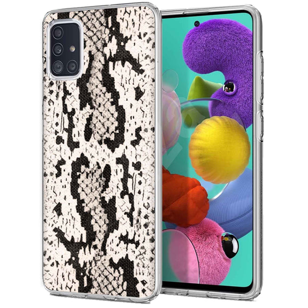 Snake Pattern Print Slim Cover For Samsung Galaxy A (A42, A35, A25, A15, A11, A03S), Print in USA