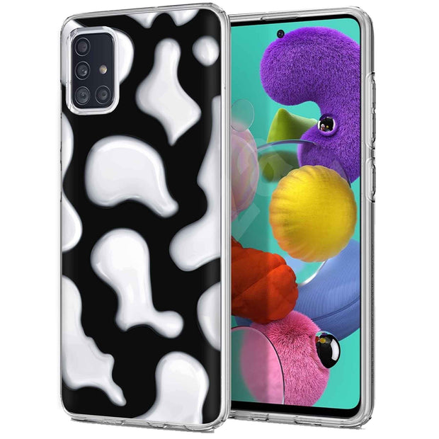 CowHide Black Print Slim Cover For Samsung Galaxy A (A42, A35, A25, A15, A11, A03S), Print in USA