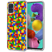 Building Block Print Slim Cover For Samsung Galaxy A (A42, A35, A25, A15, A11, A03S), Print in USA