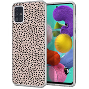 Polka Dots Brn Print Slim Cover For Samsung Galaxy A (A42, A35, A25, A15, A11, A03S), Print in USA